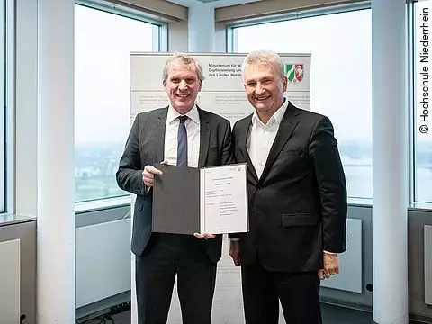 Förderbescheid HS Niederrhein