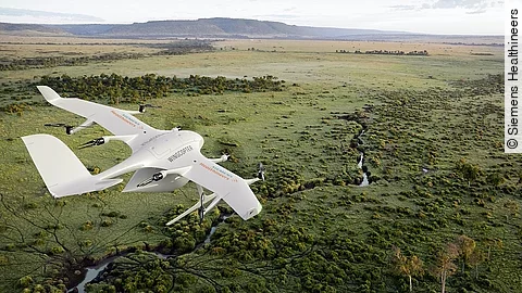 Drohnenlieferung Siemens Healthineers