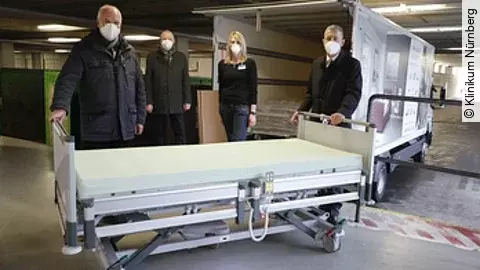 Bettenaustausch am Klinikum Nürnberg