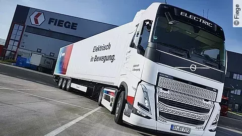Ersten E-Lkw bei Fiege Ersten E-Lkw bei Fiege