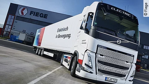 Ersten E-Lkw bei Fiege