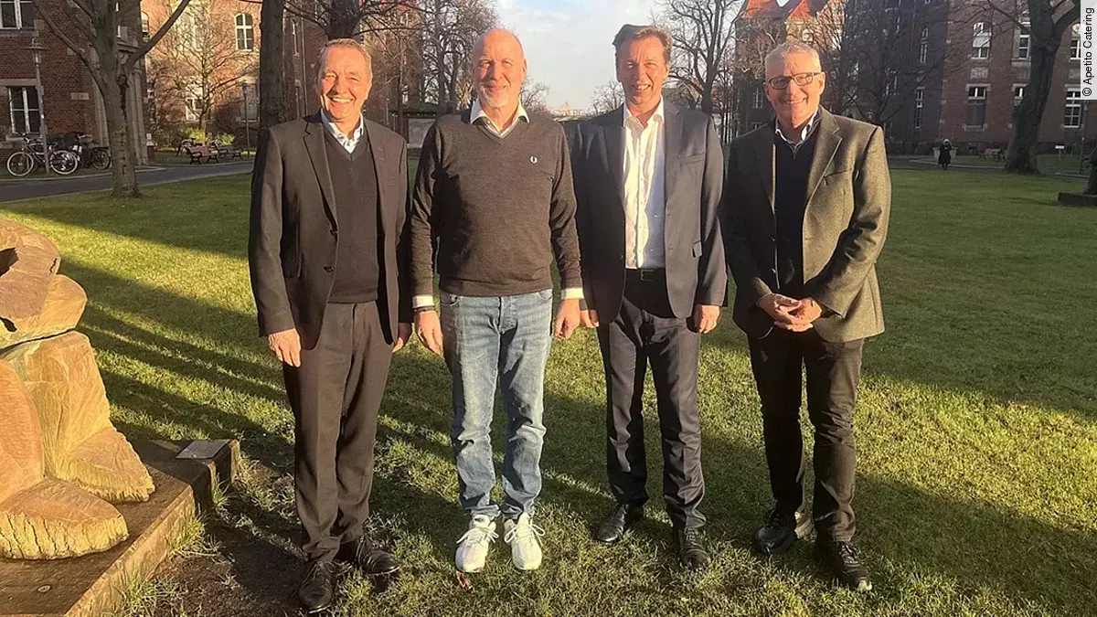 Andre Eppe, Dr. Christian Friese, Christian Ozminski und Hans-Joachim Gruber