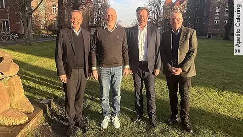 Andre Eppe, Dr. Christian Friese, Christian Ozminski und Hans-Joachim Gruber