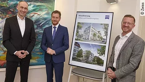 Michael Kretschmer besucht Zeiss.