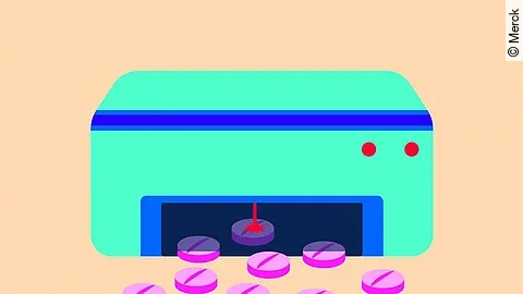 3D-Druck Tablettenproduktion Merck