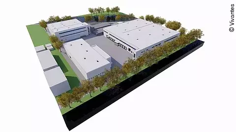 Logistikzentrum Vivantes Visualisierung