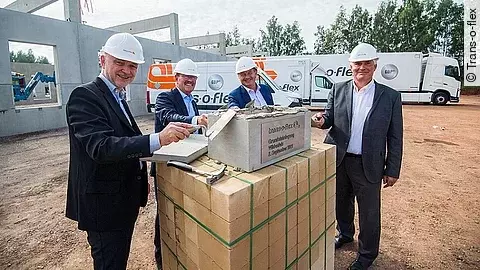 Grundsteinlegung Trans-o-flex