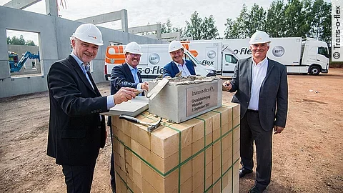 Grundsteinlegung Trans-o-flex Grundsteinlegung Trans-o-flex