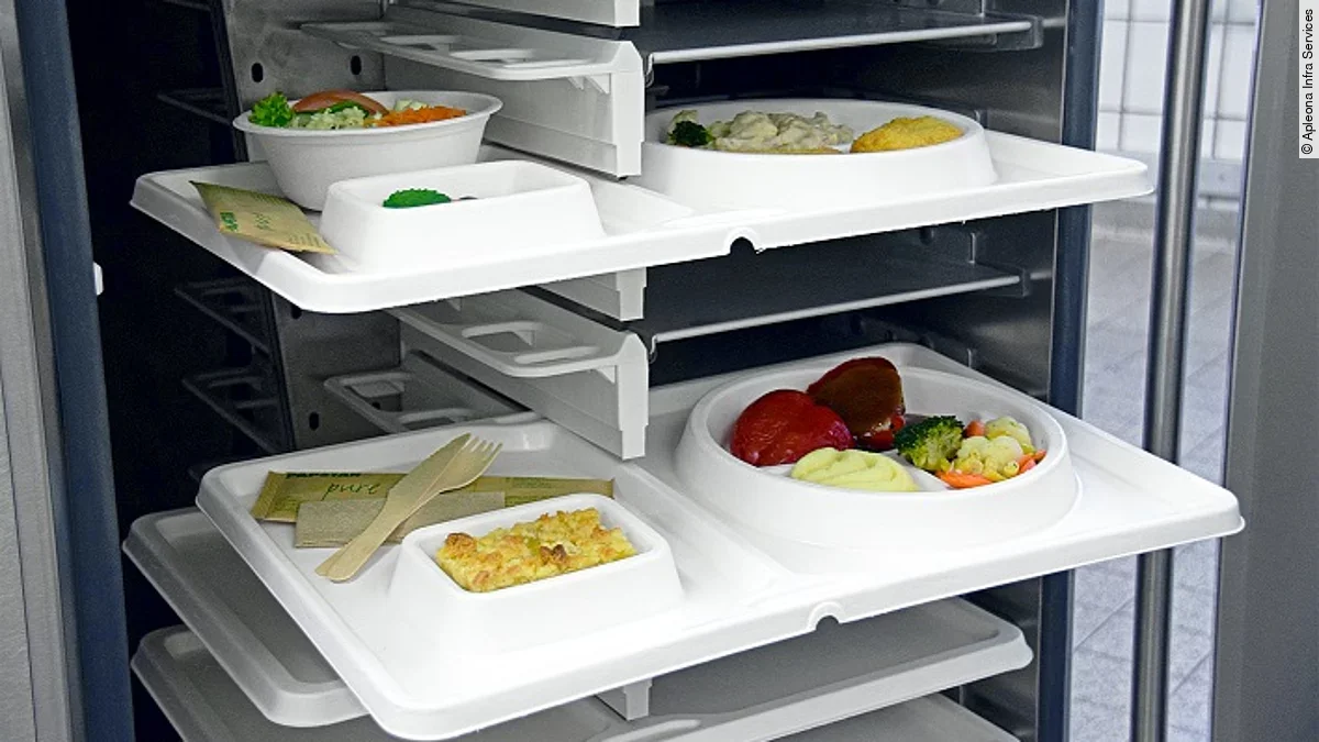 Apleons Einweg-Tablett