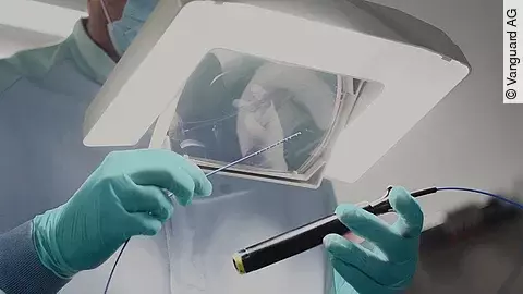 Wiederherstellung eines Herzkatheters