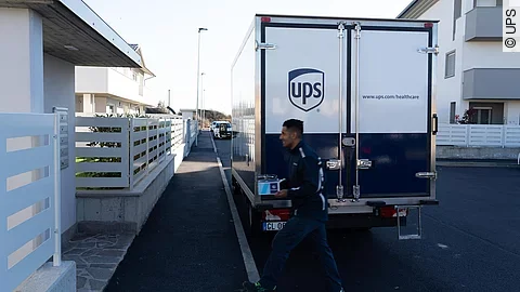UPS Healthcare Kühlkette Fahrzeug UPS Healthcare Kühlkette Fahrzeug