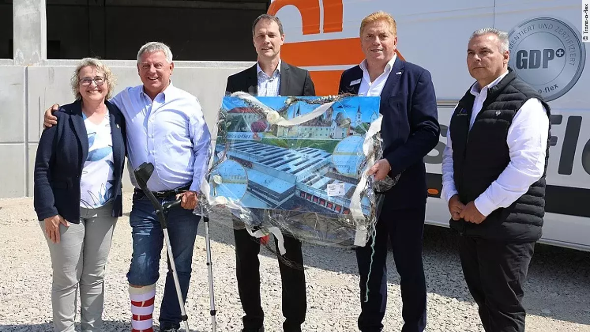 Richtfest Trans-o-flex Steinach