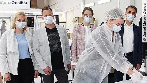 Maskenproduktion Zender