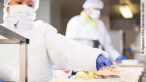 Neues Speisenversorgungszentrum bei Apleona. Neues Speisenversorgungszentrum bei Apleona.