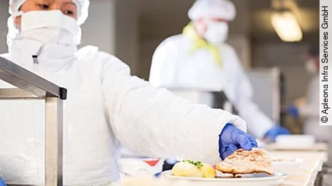 Neues Speisenversorgungszentrum bei Apleona. 