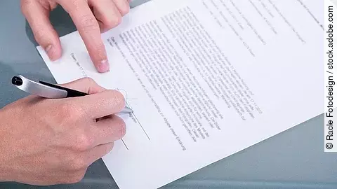 Unterschrift Unterschrift