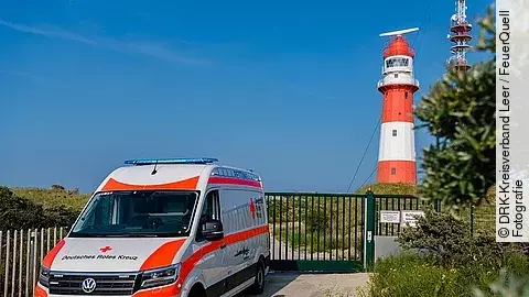 Elektro-Rettungswagen auf Borkum Elektro-Rettungswagen auf Borkum