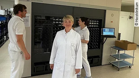 Kommissionierautomat Medikamente im Harzklinikum